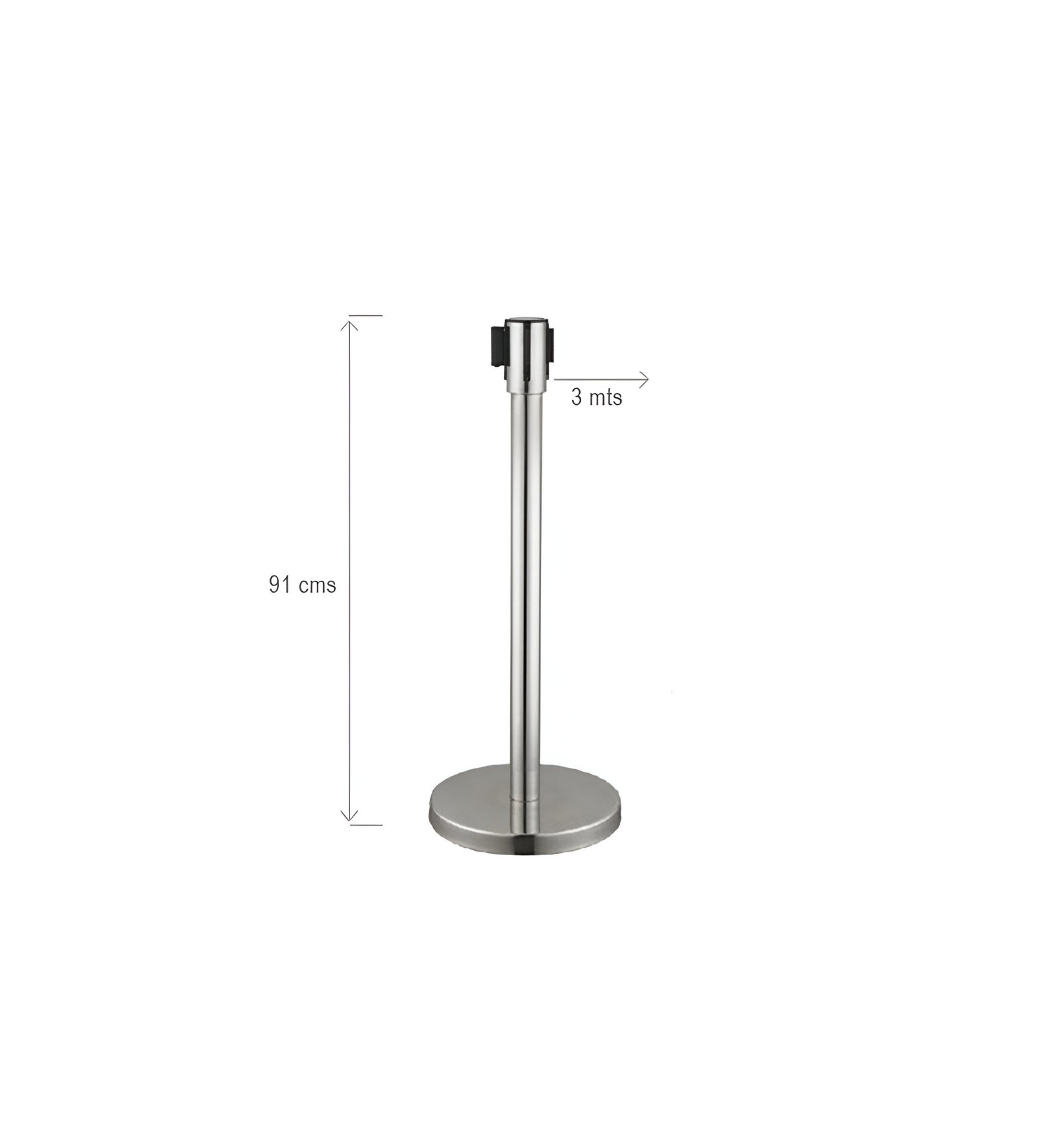 Standard acero plata 3mts