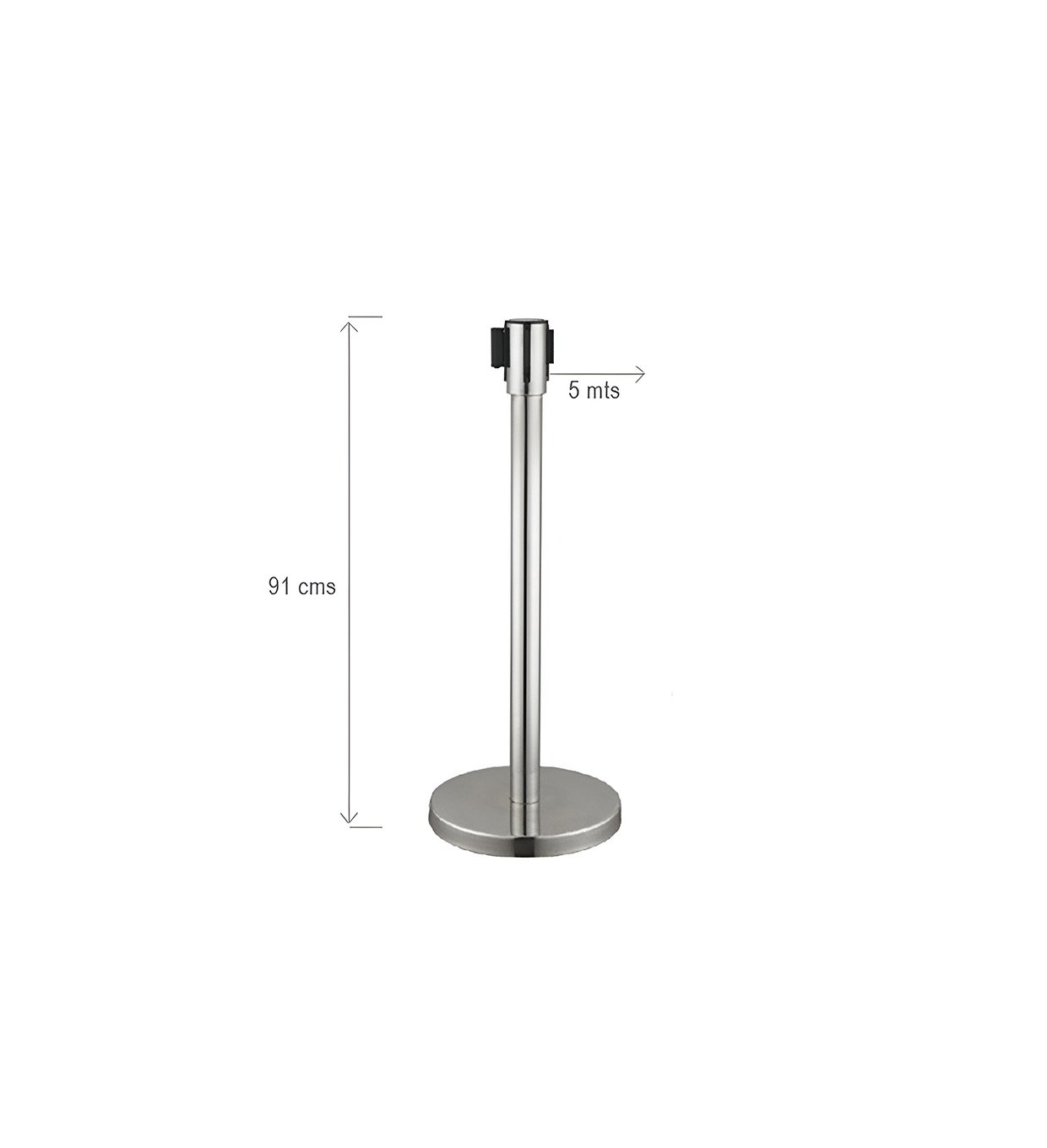 Standard acero plata 5 mts